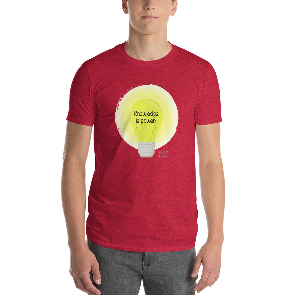 Men's Short Sleeve T-Shirt - Knowledge is Power