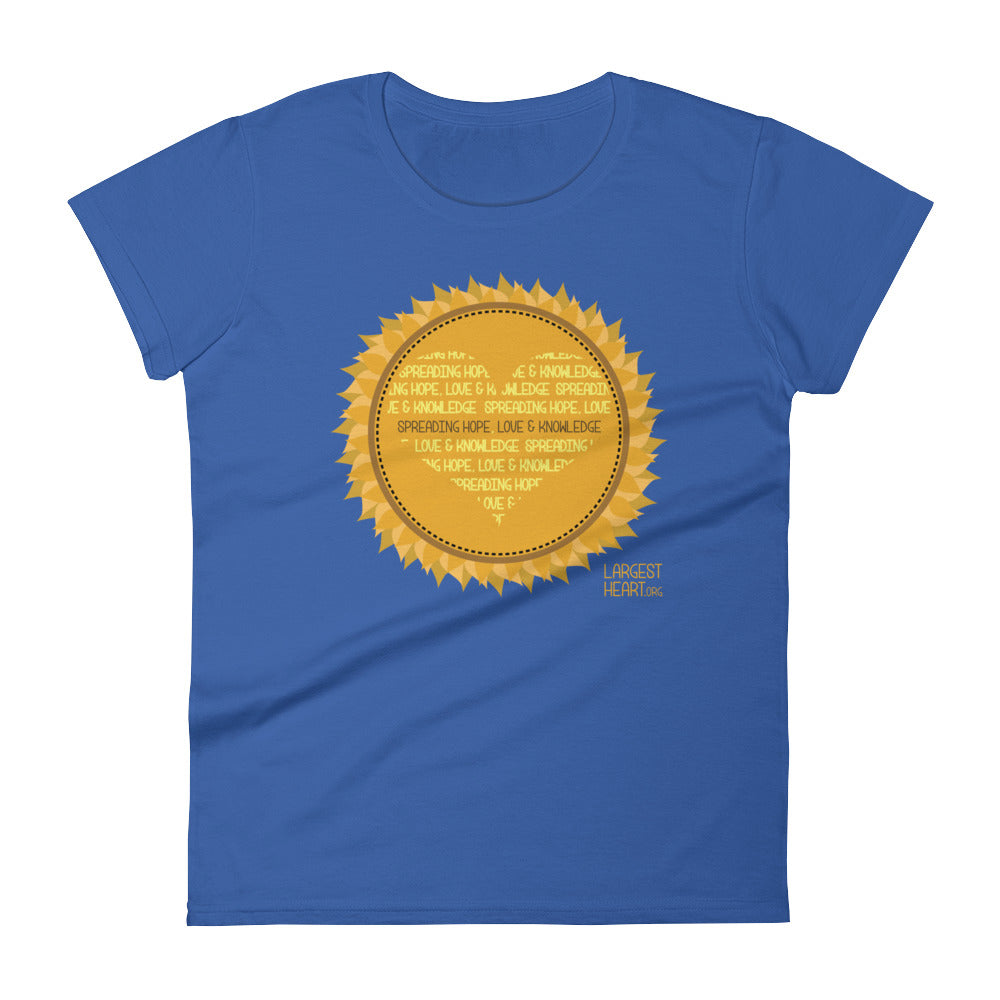 Women's Short Sleeve T-shirt - Sunflower