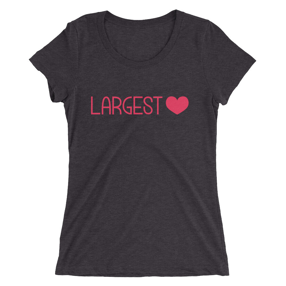 Ladies' short sleeve t-shirt - Largest Heart