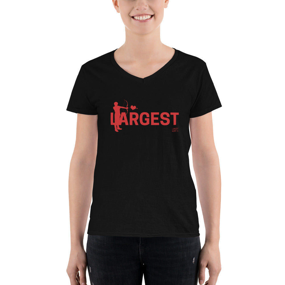 Women's Casual V-Neck Shirt - Arrow