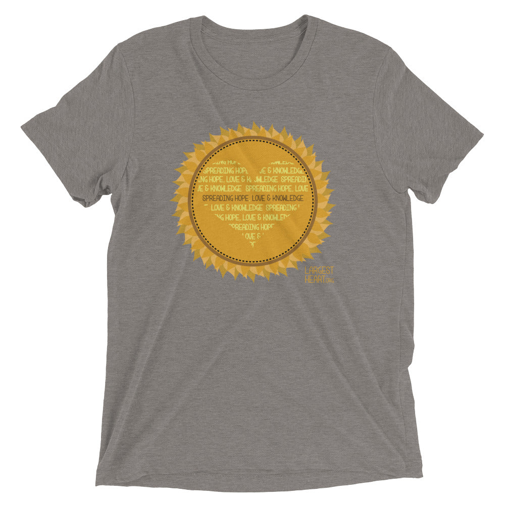 Triblend Short Sleeve T-shirt - Sunflower