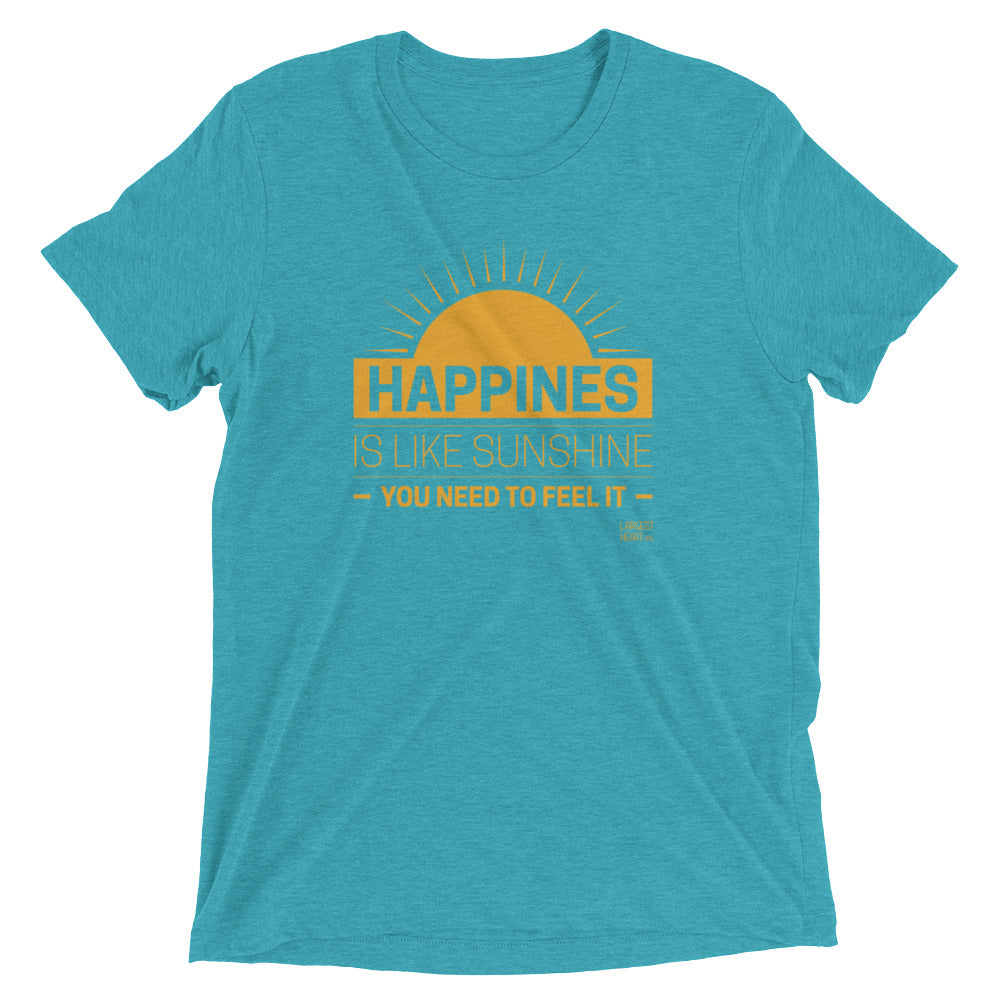 Triblend Short Sleeve T-shirt - Happiness