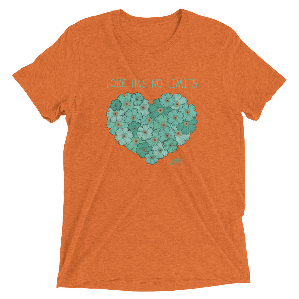 Triblend Short Sleeve T-shirt - Flower