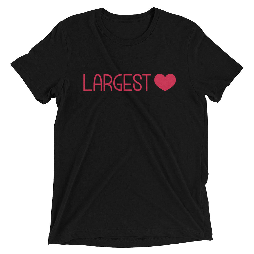 Triblend Short Sleeve T-shirt - Largest Heart