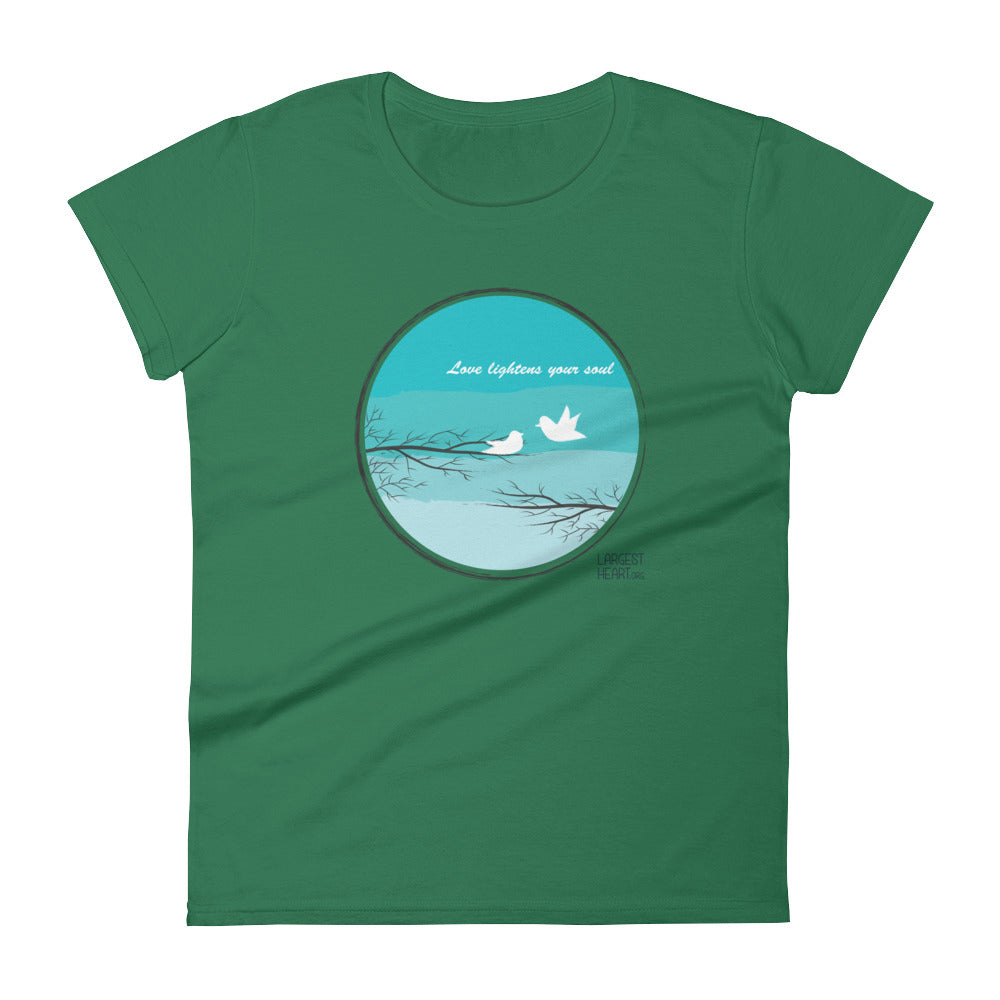 Women's Short Sleeve T-shirt - Love Lightness the Soul