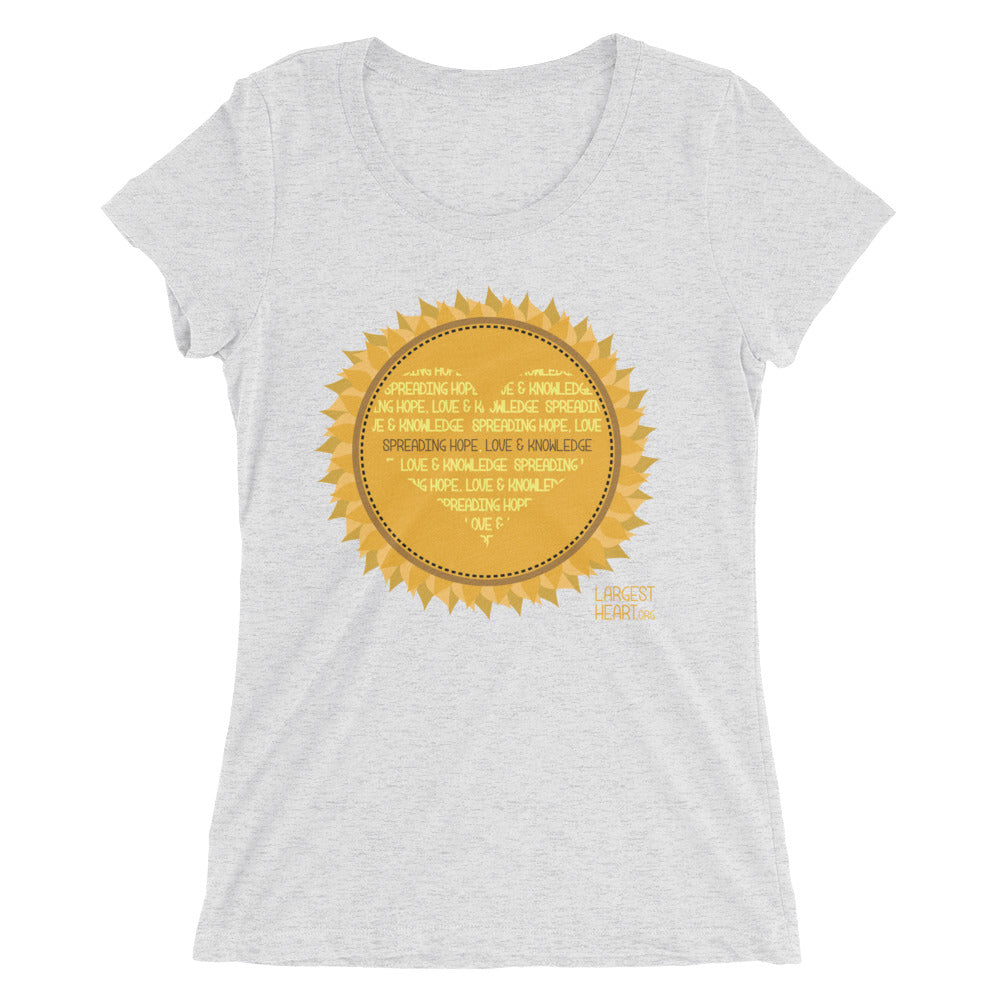 Ladies' short sleeve t-shirt - Sunflower