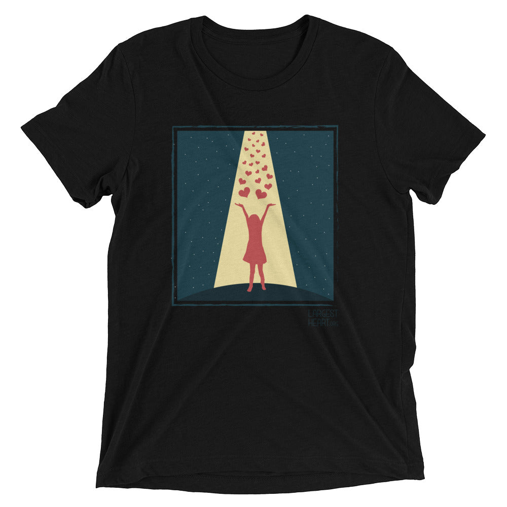 Triblend Short Sleeve T-shirt - Hearts in Heaven