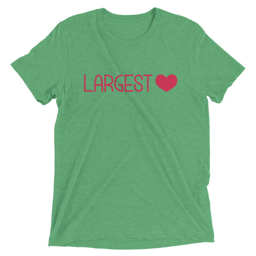 Triblend Short Sleeve T-shirt - Largest Heart