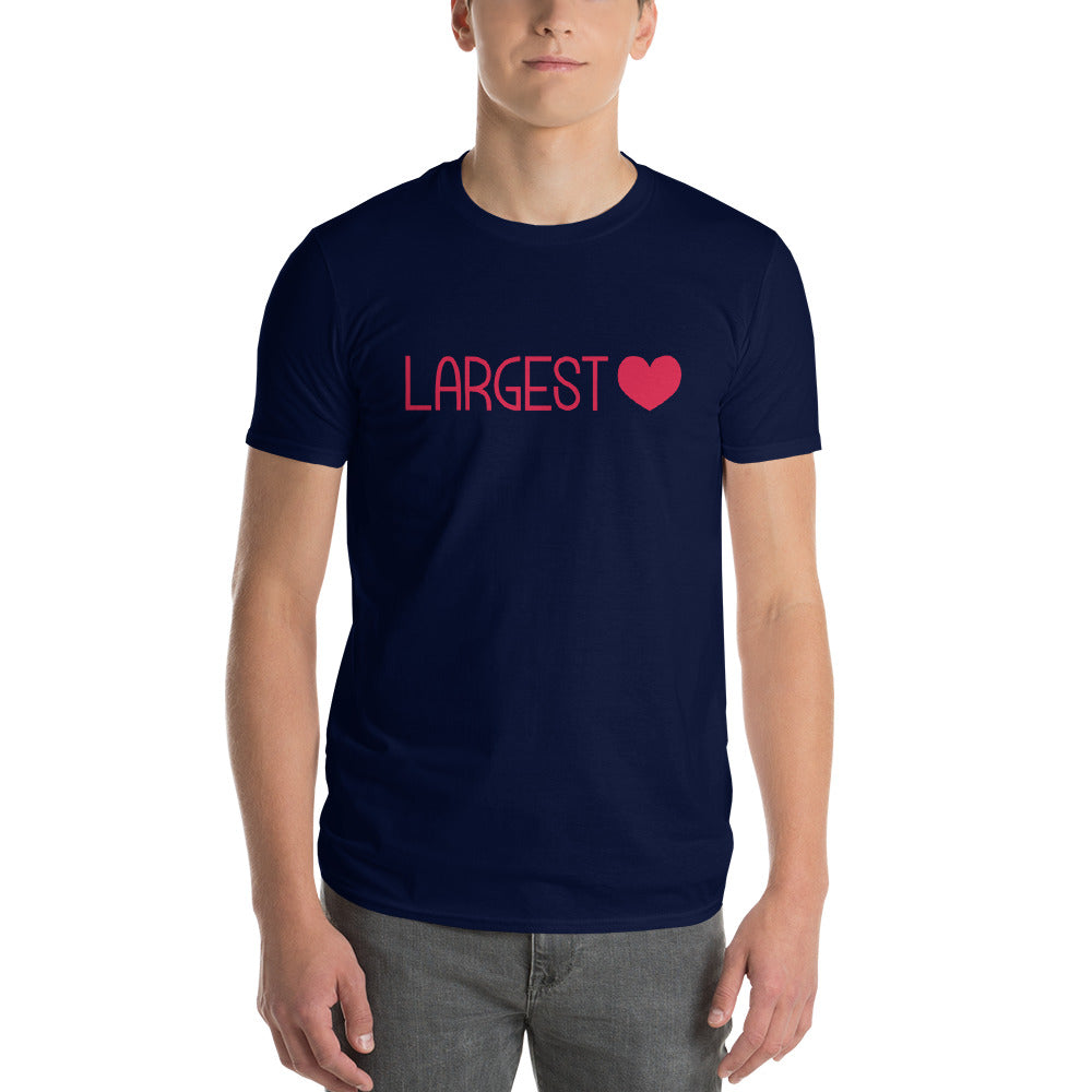Men's Short Sleeve T-Shirt - Largest Heart