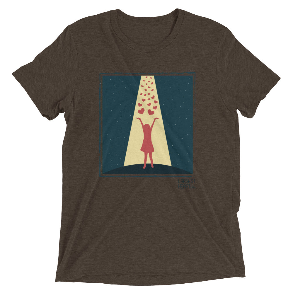 Triblend Short Sleeve T-shirt - Hearts in Heaven