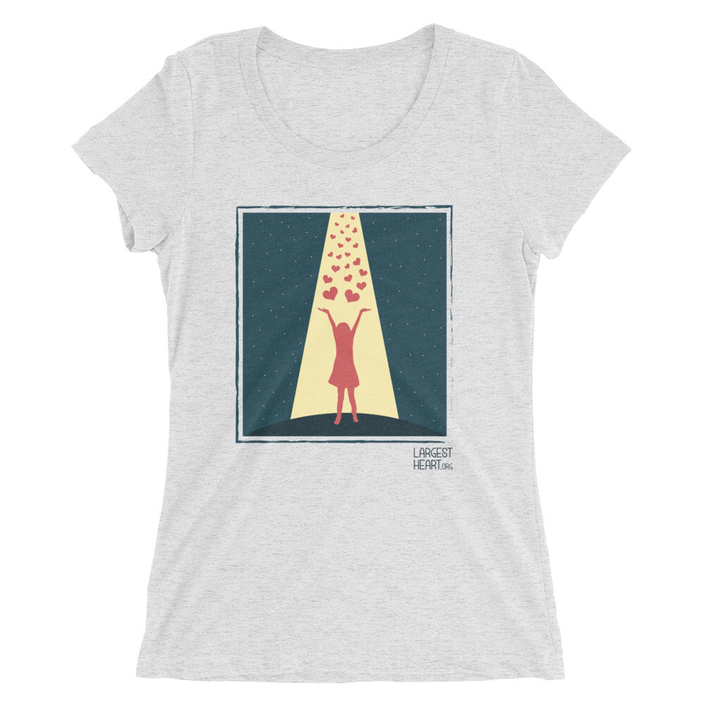 Ladies' short sleeve t-shirt - Hearts from Heaven