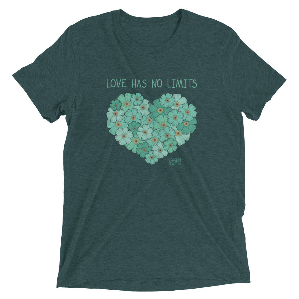 Triblend Short Sleeve T-shirt - Flower