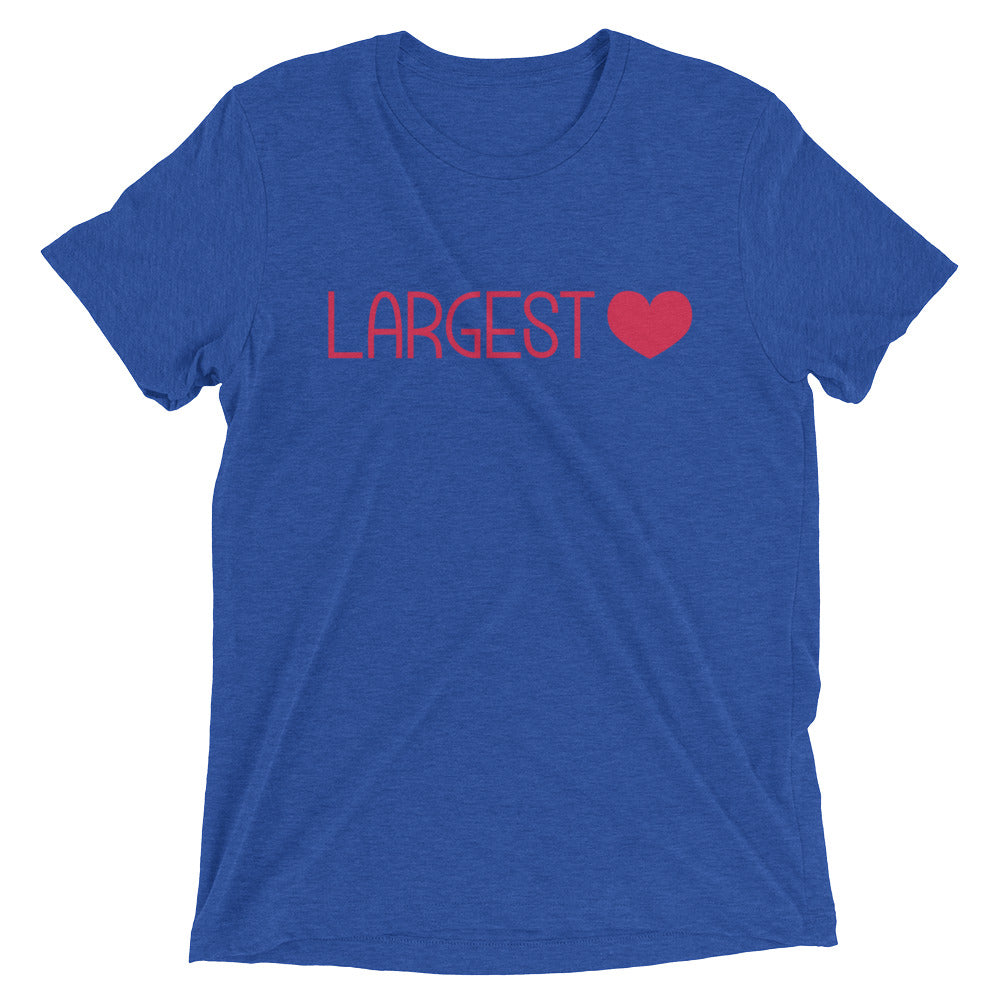 Triblend Short Sleeve T-shirt - Largest Heart