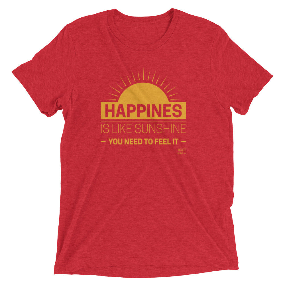 Triblend Short Sleeve T-shirt - Happiness