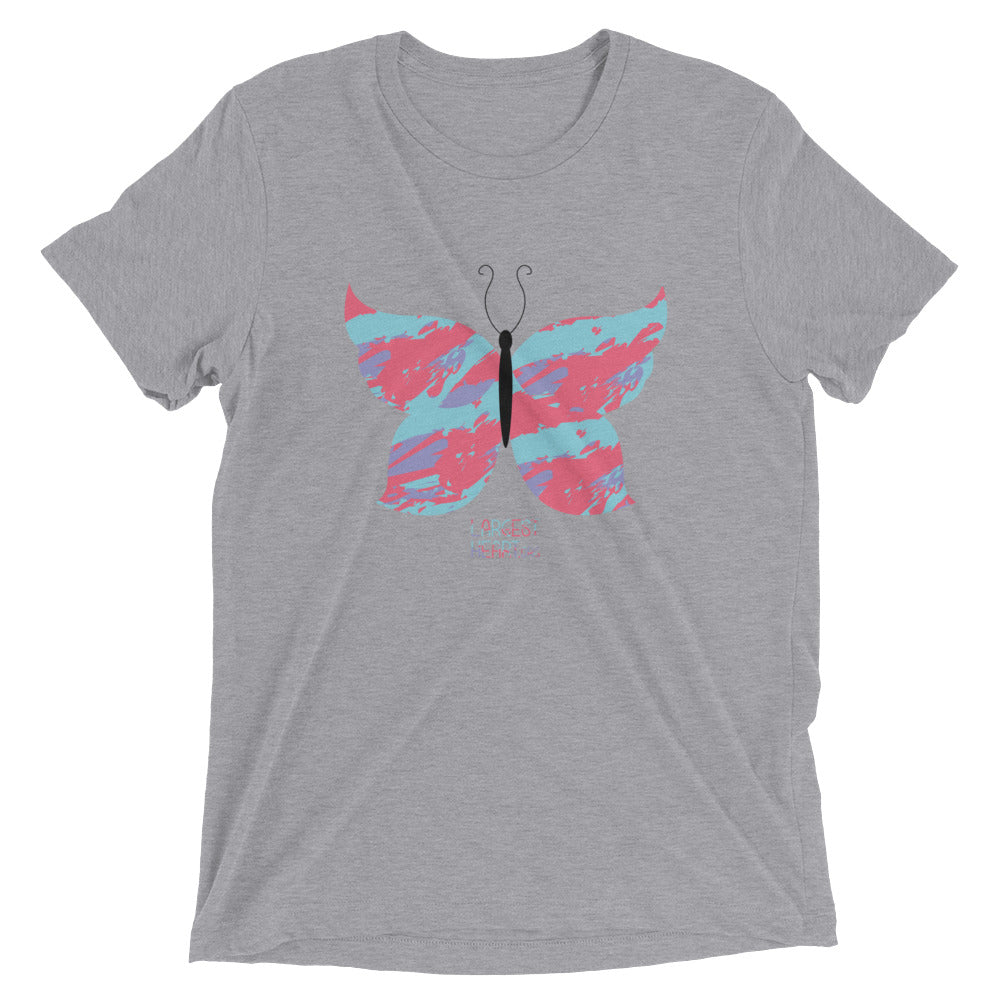 Triblend Short Sleeve T-shirt - Butterfly