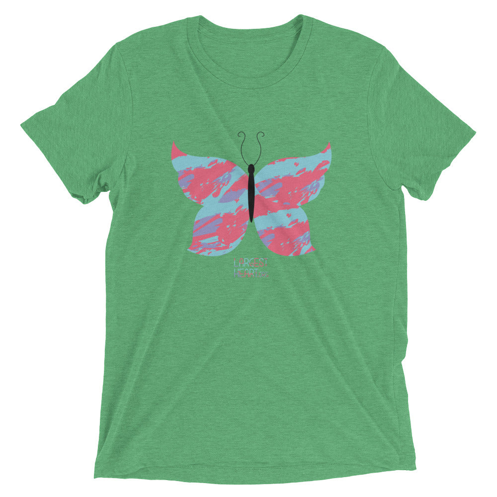 Triblend Short Sleeve T-shirt - Butterfly