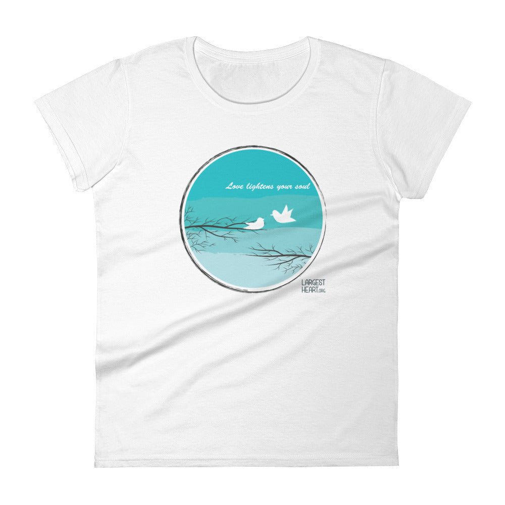 Women's Short Sleeve T-shirt - Love Lightness the Soul
