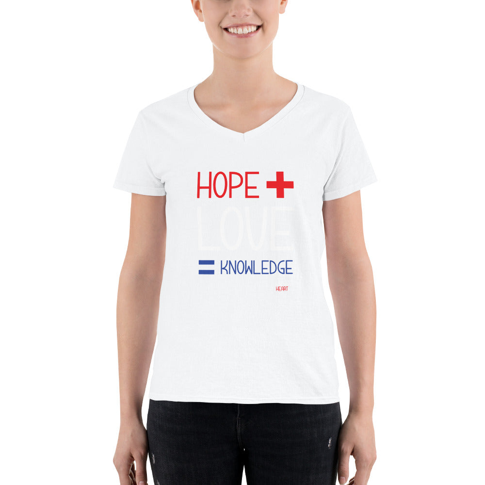 Women's Casual V-Neck Shirt - HLK