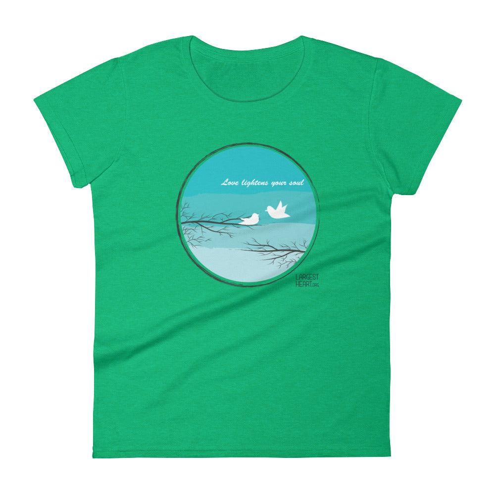Women's Short Sleeve T-shirt - Love Lightness the Soul