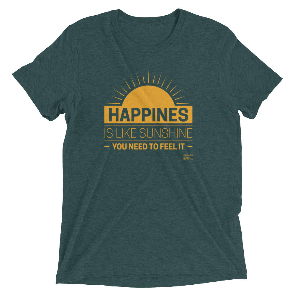 Triblend Short Sleeve T-shirt - Happiness