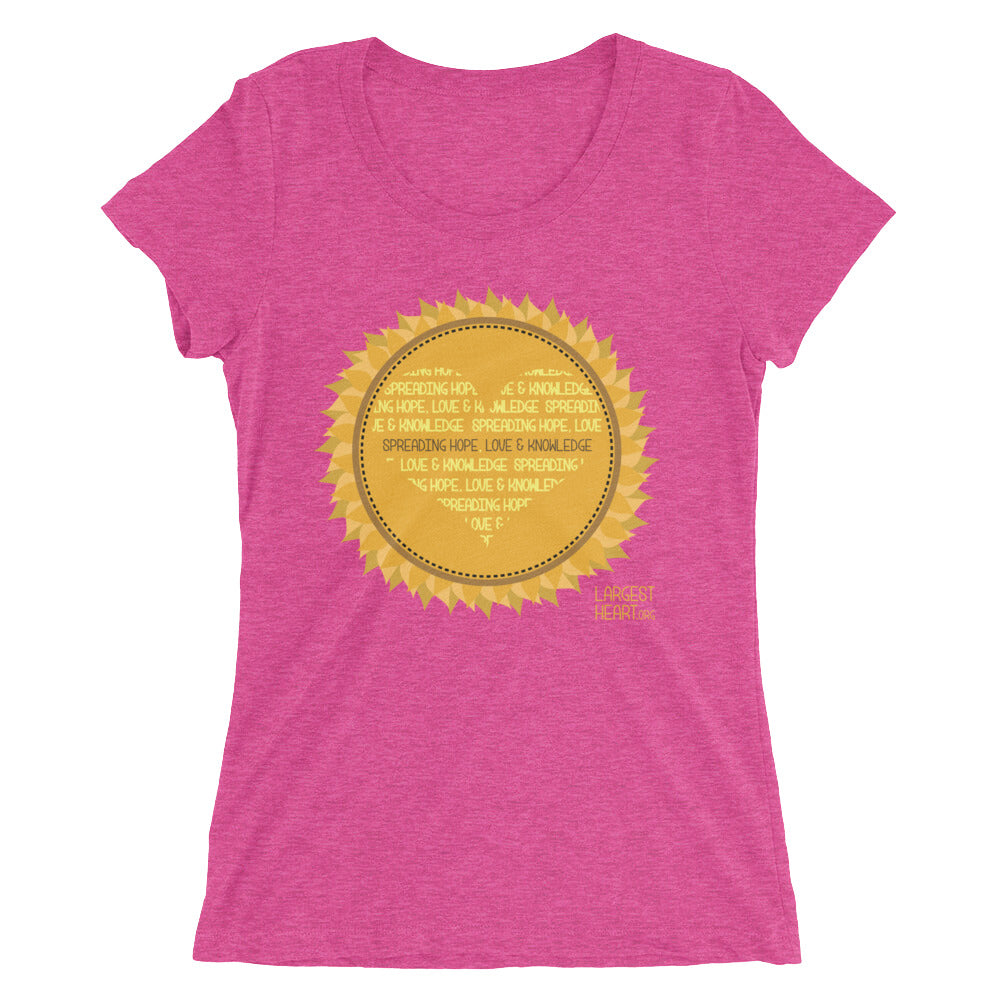 Ladies' short sleeve t-shirt - Sunflower