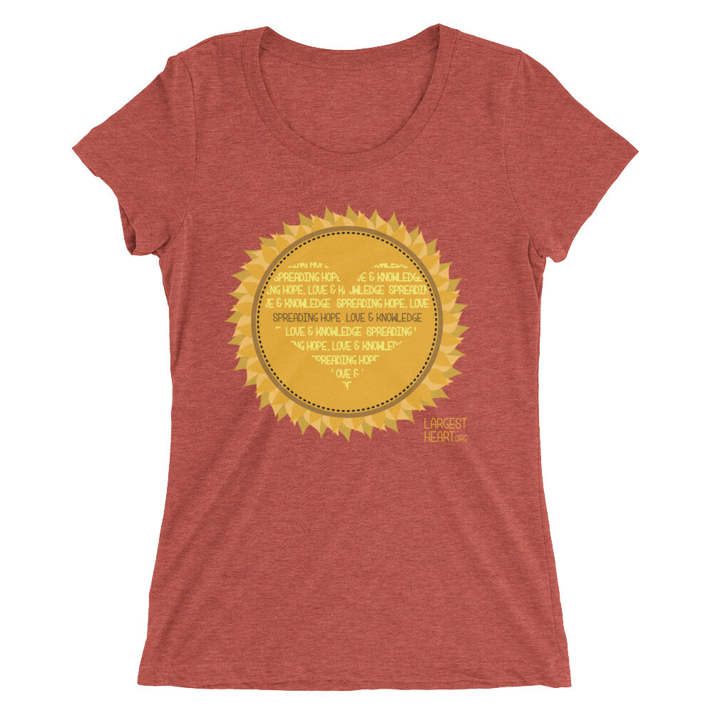Ladies' short sleeve t-shirt - Sunflower