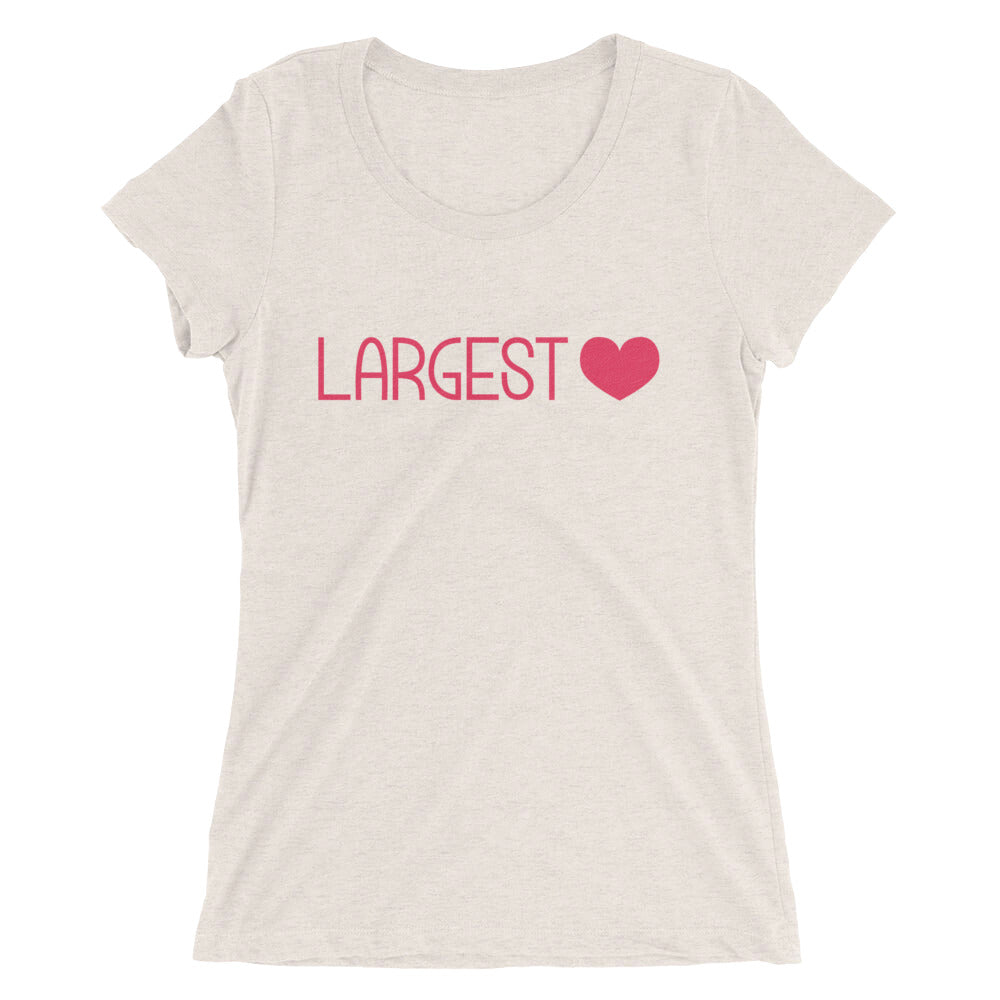 Ladies' short sleeve t-shirt - Largest Heart
