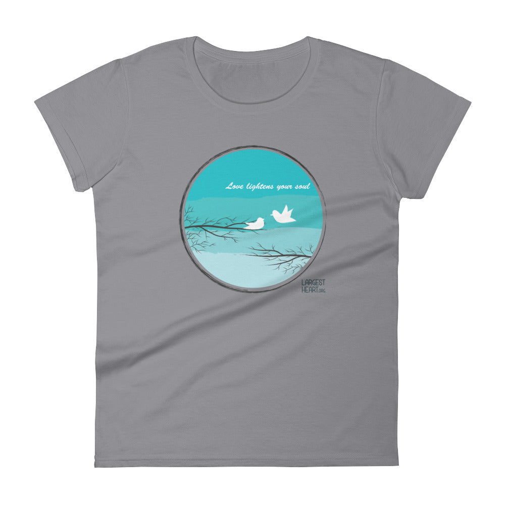 Women's Short Sleeve T-shirt - Love Lightness the Soul