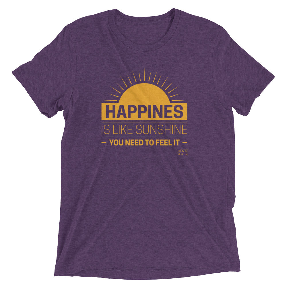 Triblend Short Sleeve T-shirt - Happiness