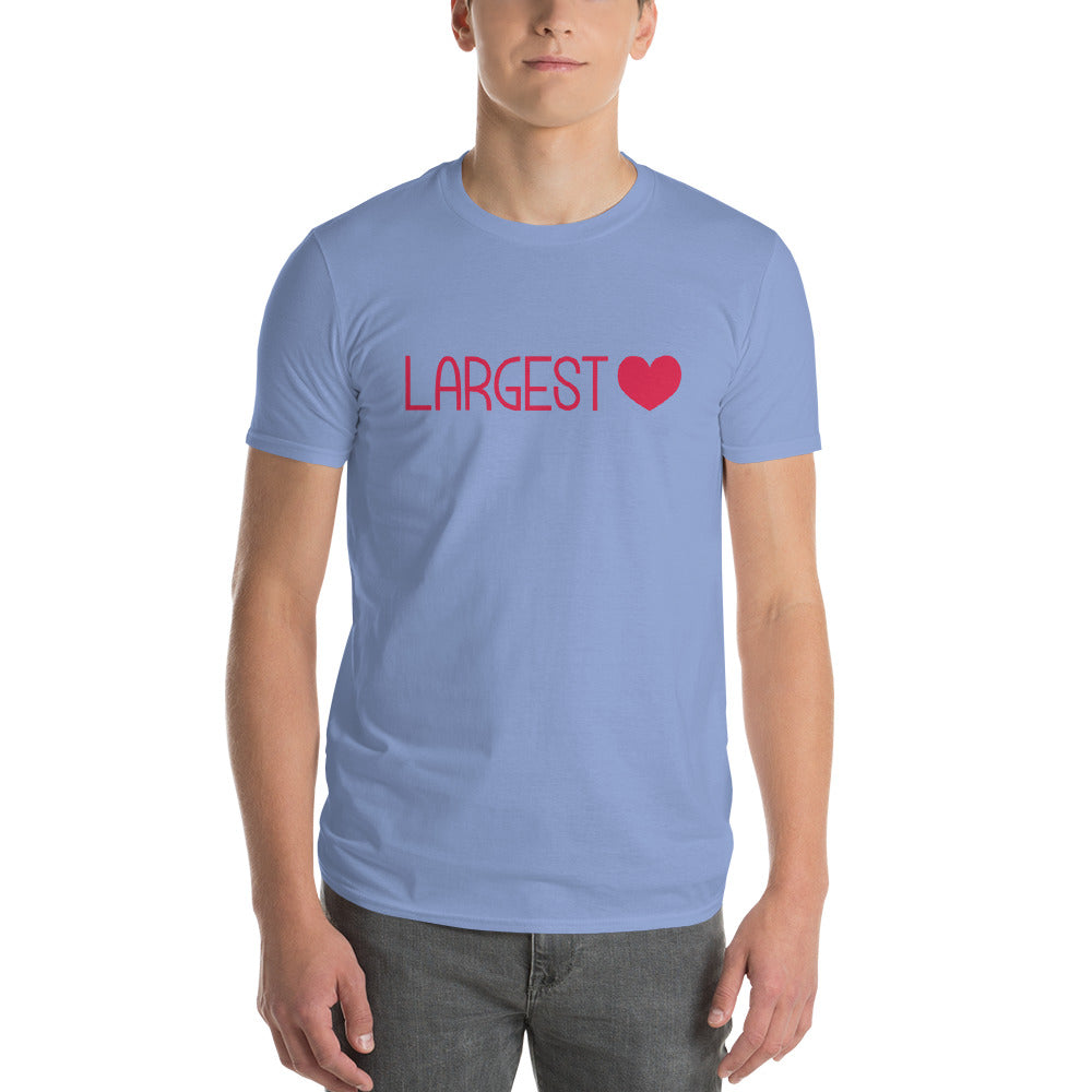 Men's Short Sleeve T-Shirt - Largest Heart
