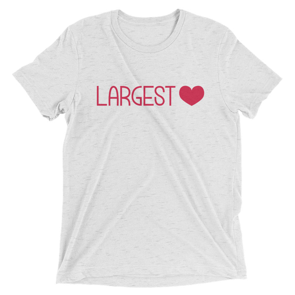 Triblend Short Sleeve T-shirt - Largest Heart