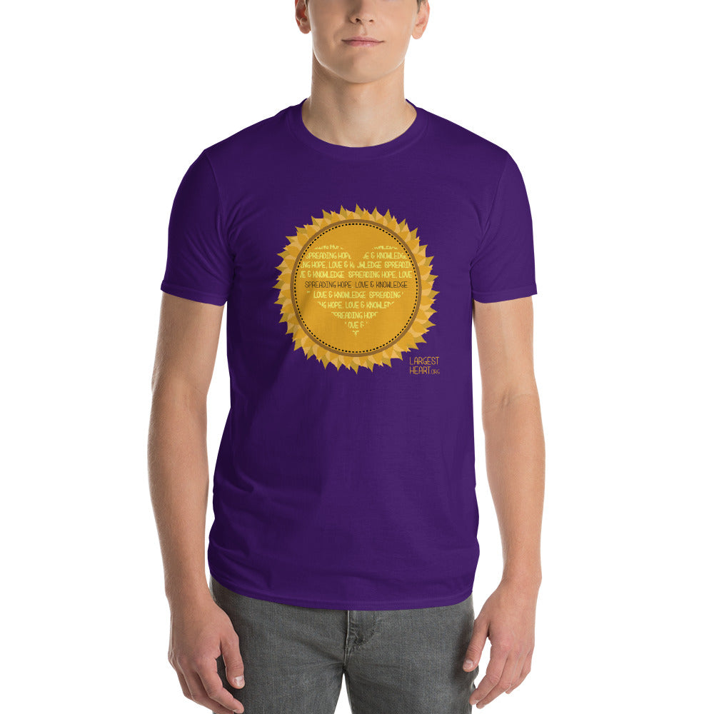 Men's Short Sleeve T-Shirt - Sunflower