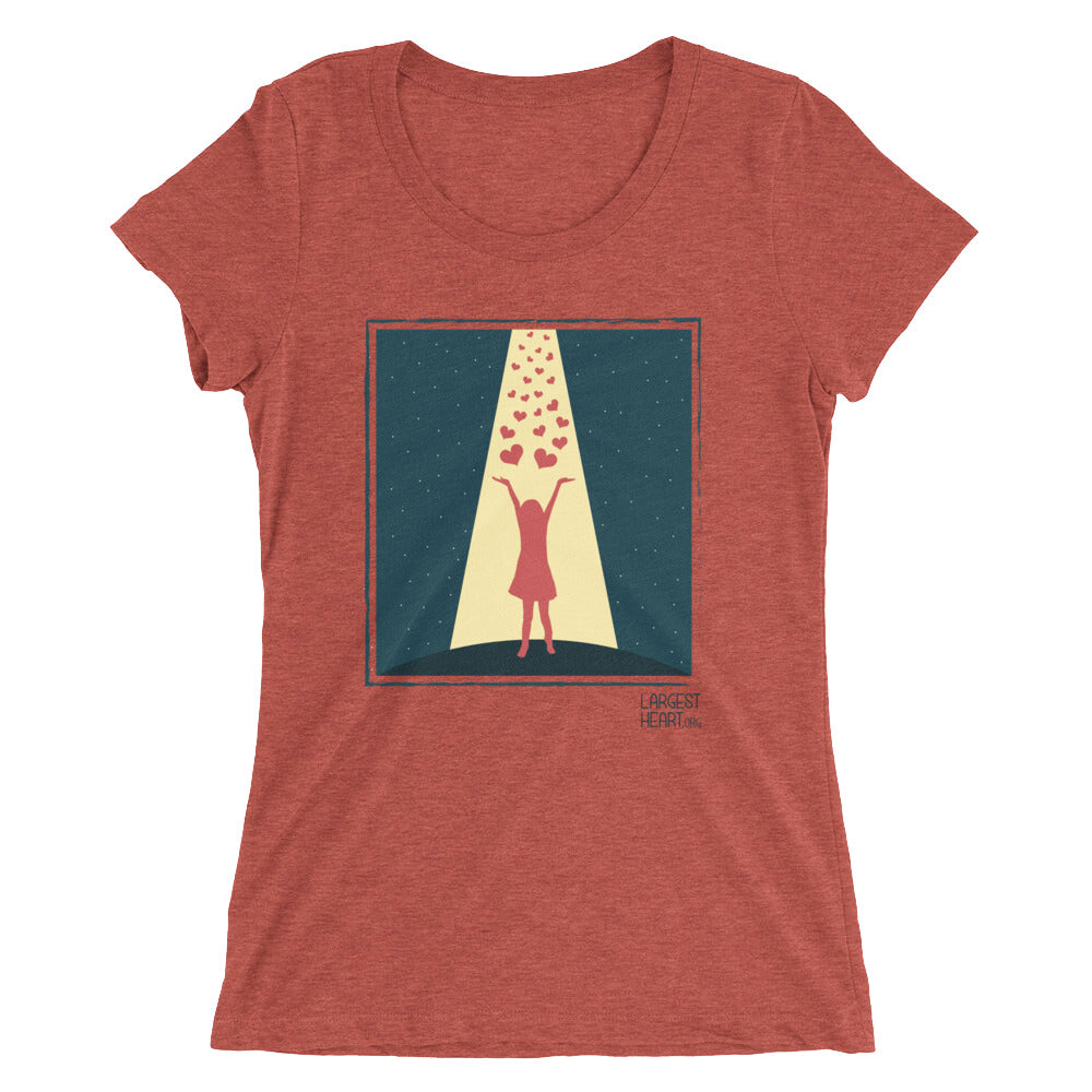 Ladies' short sleeve t-shirt - Hearts from Heaven