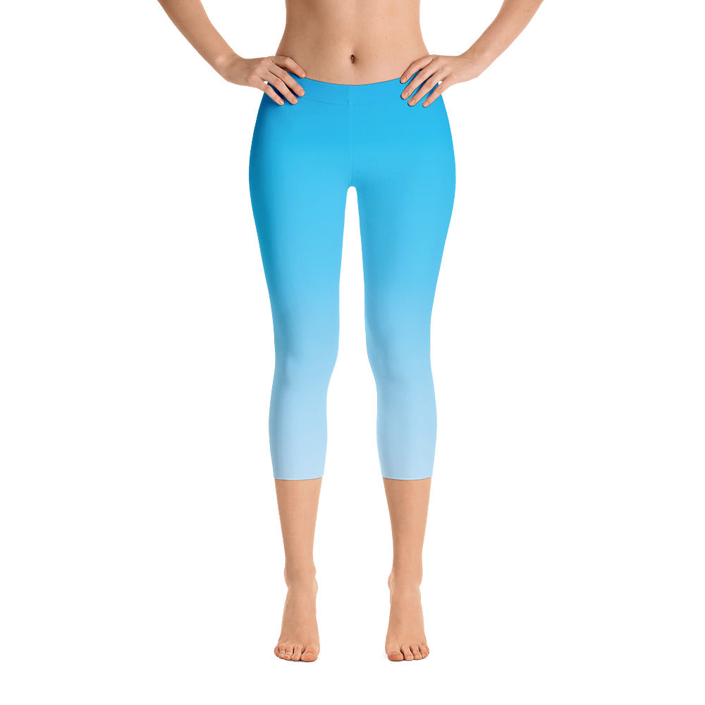 Capri Leggings - Sky