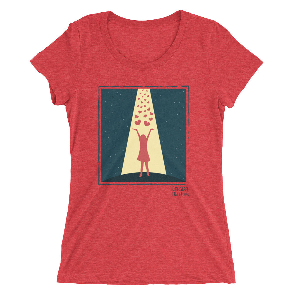 Ladies' short sleeve t-shirt - Hearts from Heaven