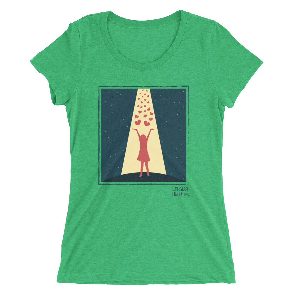 Ladies' short sleeve t-shirt - Hearts from Heaven