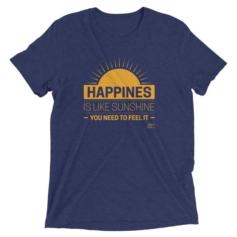 Triblend Short Sleeve T-shirt - Happiness