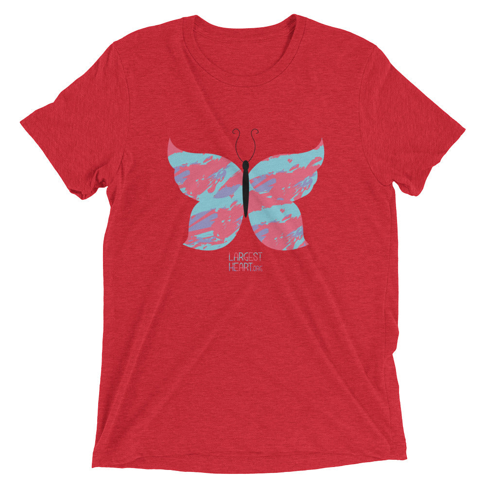 Triblend Short Sleeve T-shirt - Butterfly