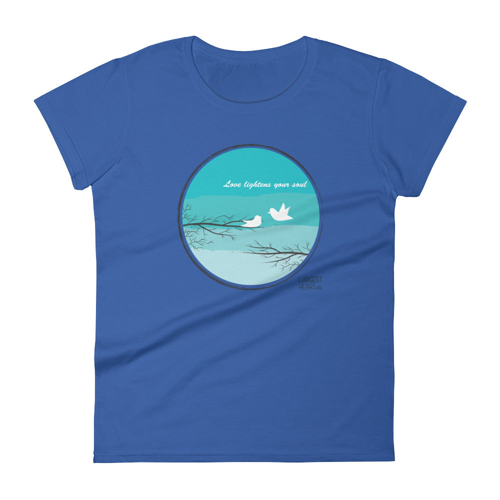 Women's Short Sleeve T-shirt - Love Lightness the Soul