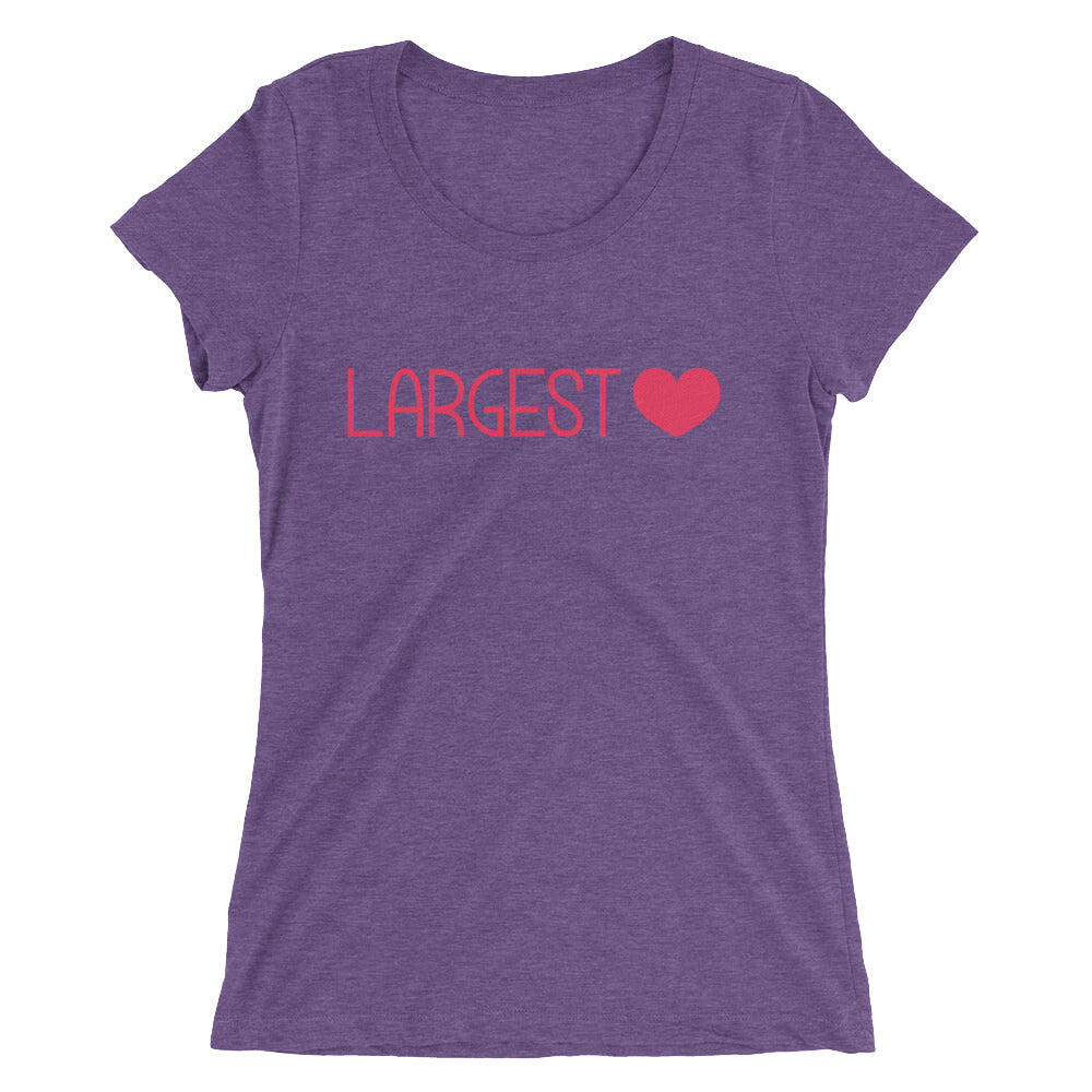 Ladies' short sleeve t-shirt - Largest Heart