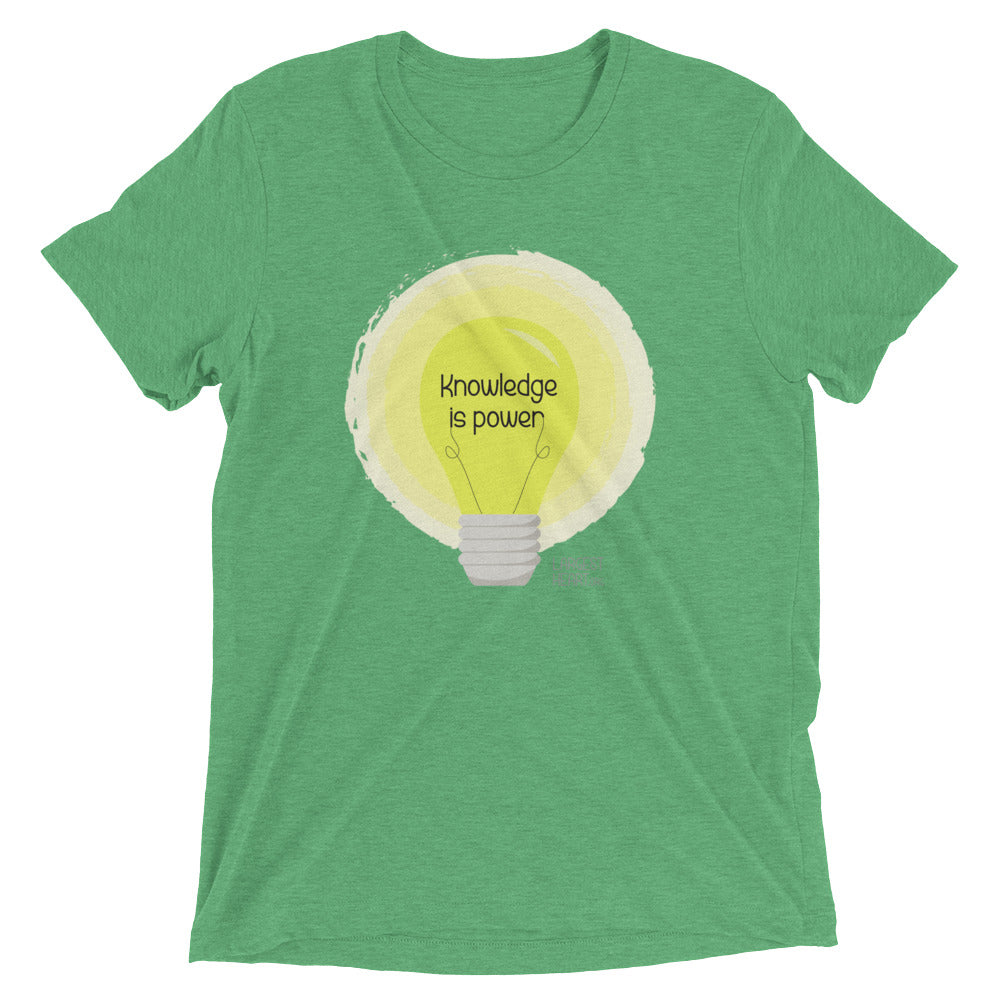 Triblend Short Sleeve T-shirt - Knowledge is Power