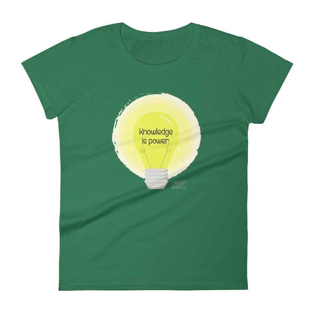 Women's Short Sleeve T-shirt - Knowledge is Power