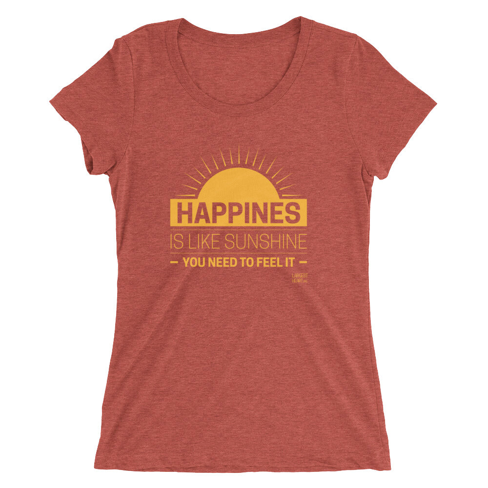 Ladies' short sleeve t-shirt - Happiness