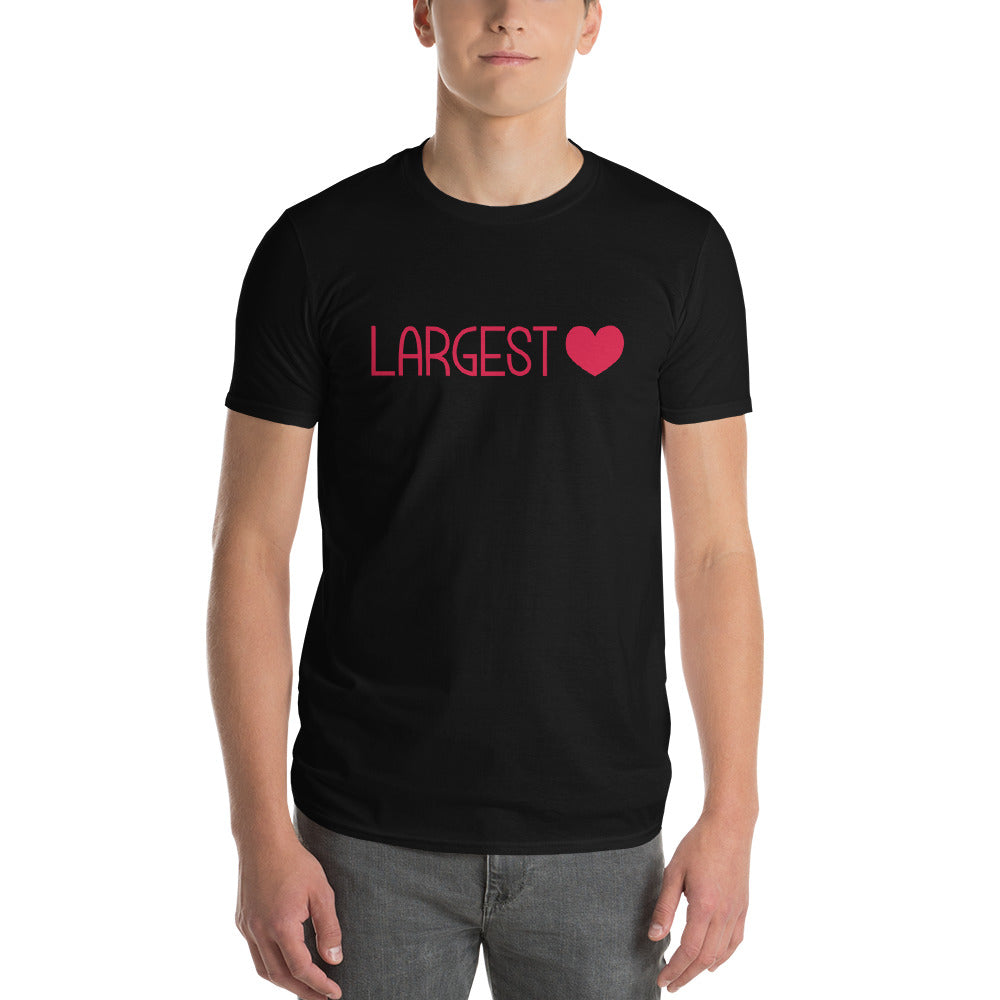 Men's Short Sleeve T-Shirt - Largest Heart