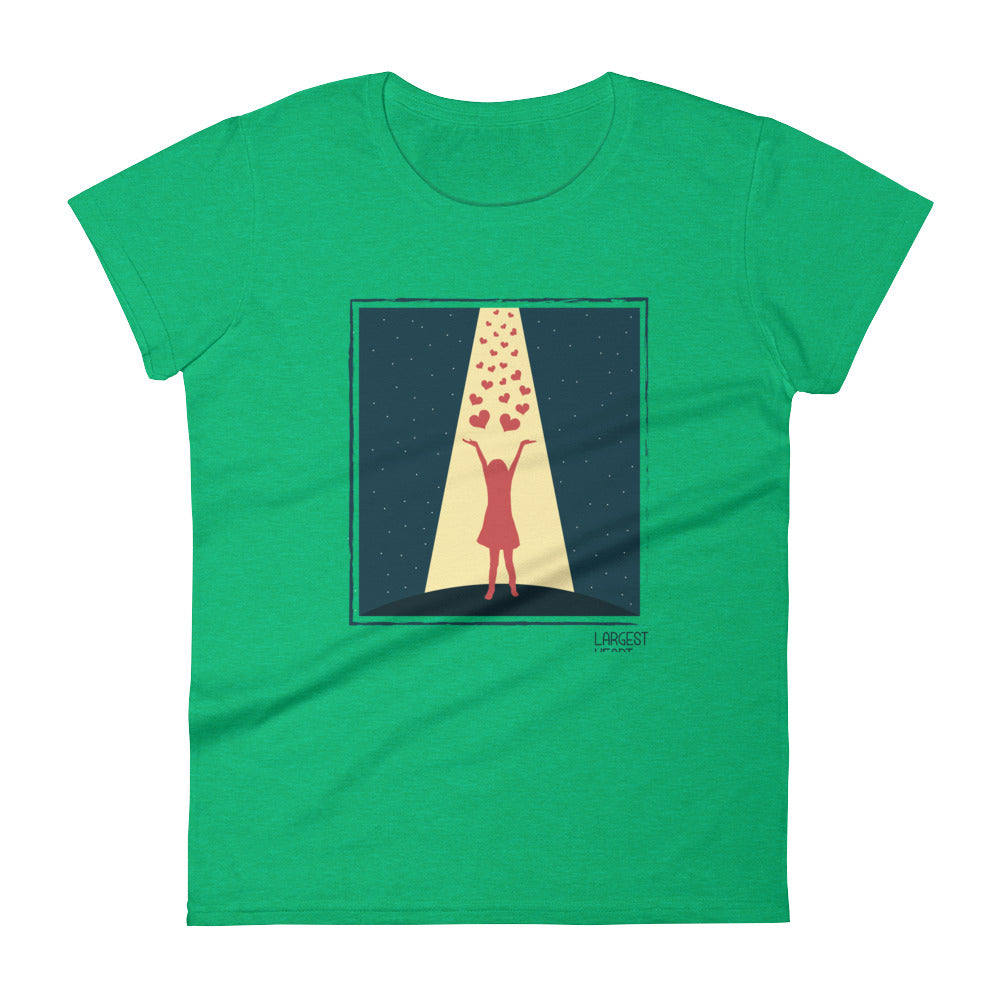 Women's Short Sleeve T-shirt - Hearts from Heaven