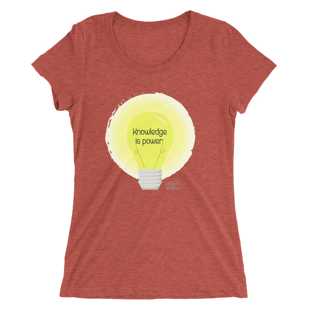 Ladies' short sleeve t-shirt - Knowledge is Power