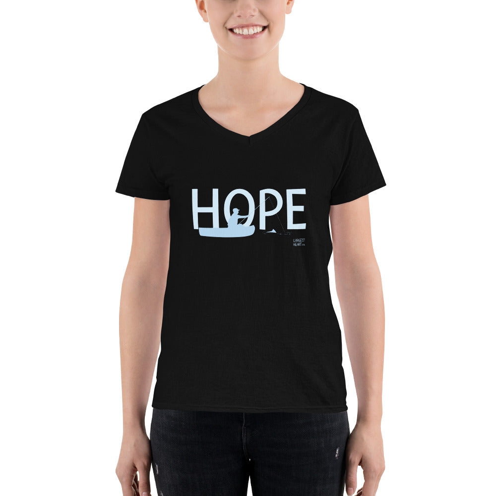 Women's Casual V-Neck Shirt - Hope Canoe