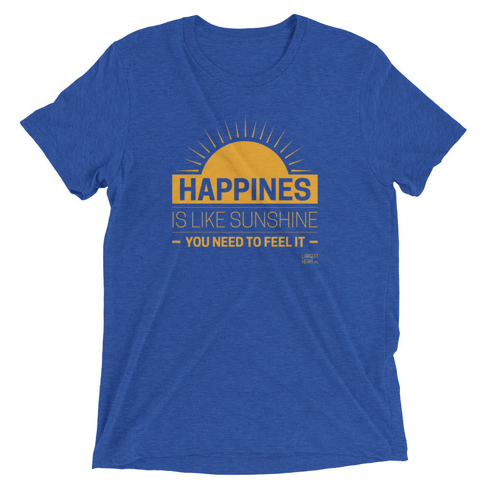 Triblend Short Sleeve T-shirt - Happiness