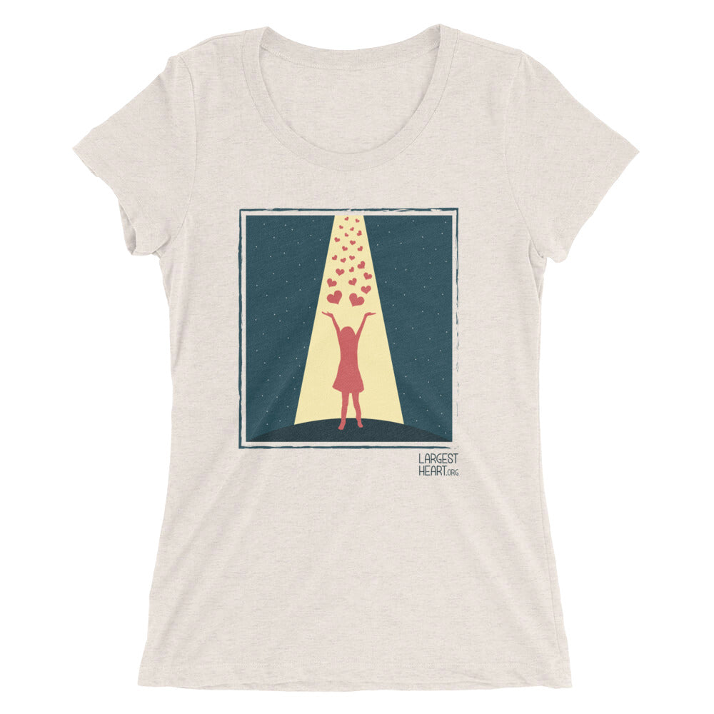 Ladies' short sleeve t-shirt - Hearts from Heaven