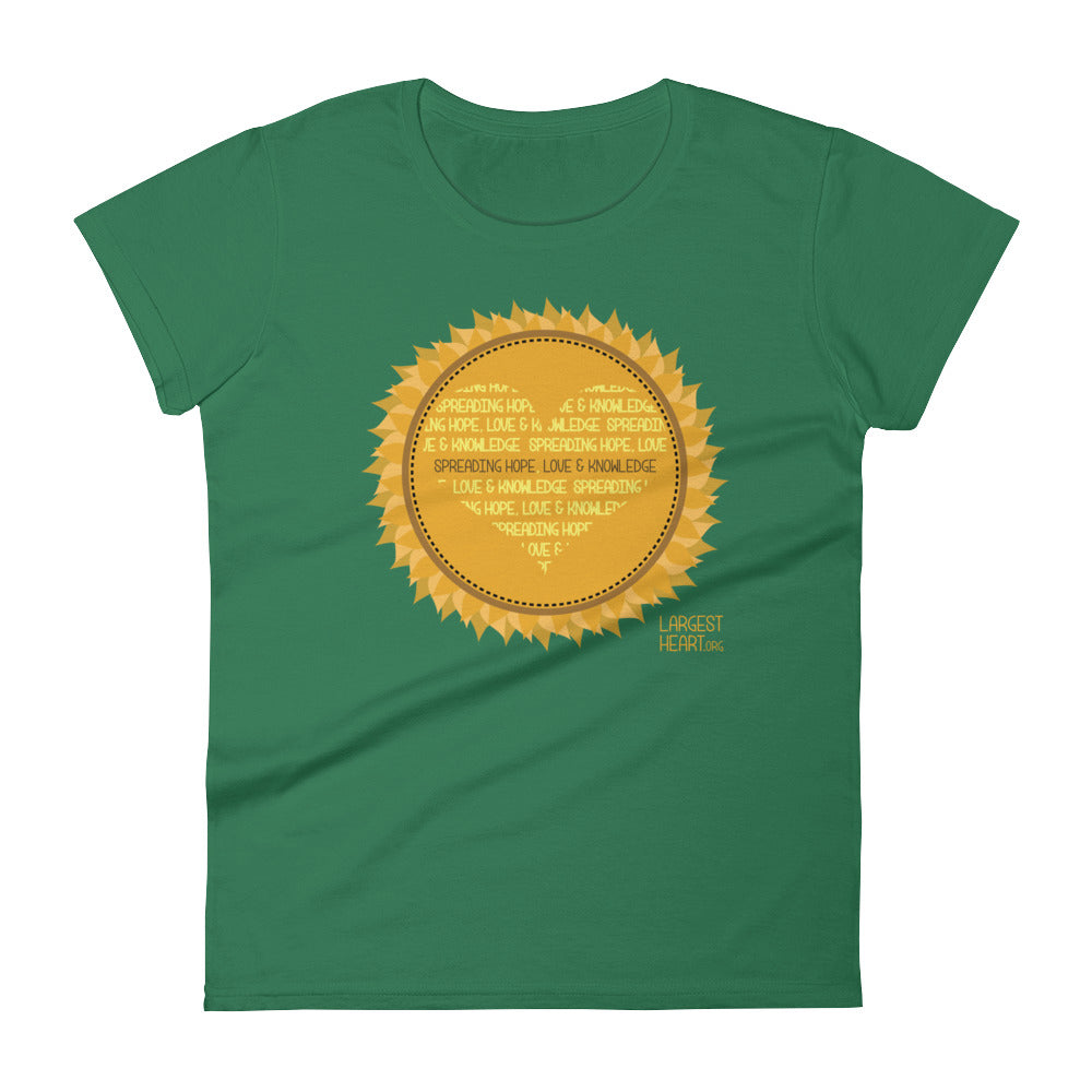 Women's Short Sleeve T-shirt - Sunflower